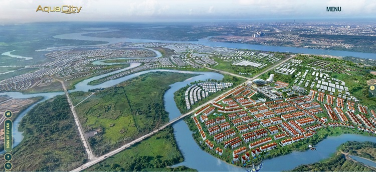 Phối cảnh tổng thể khu đô thị sinh thái Aqua City