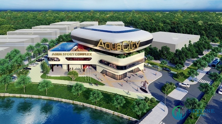 Phối cảnh trung tâm thể thao đa năng Aqua Sport Complex.