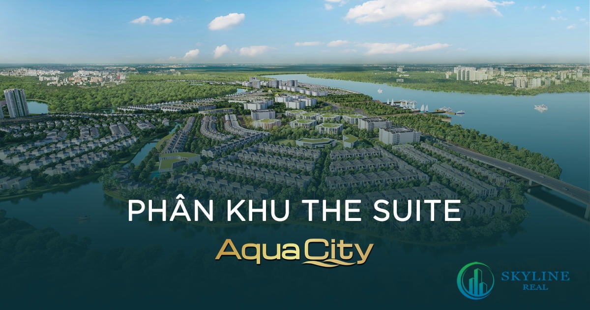 Phối cảnh tổng thể phân khu The Suite Aqua City
