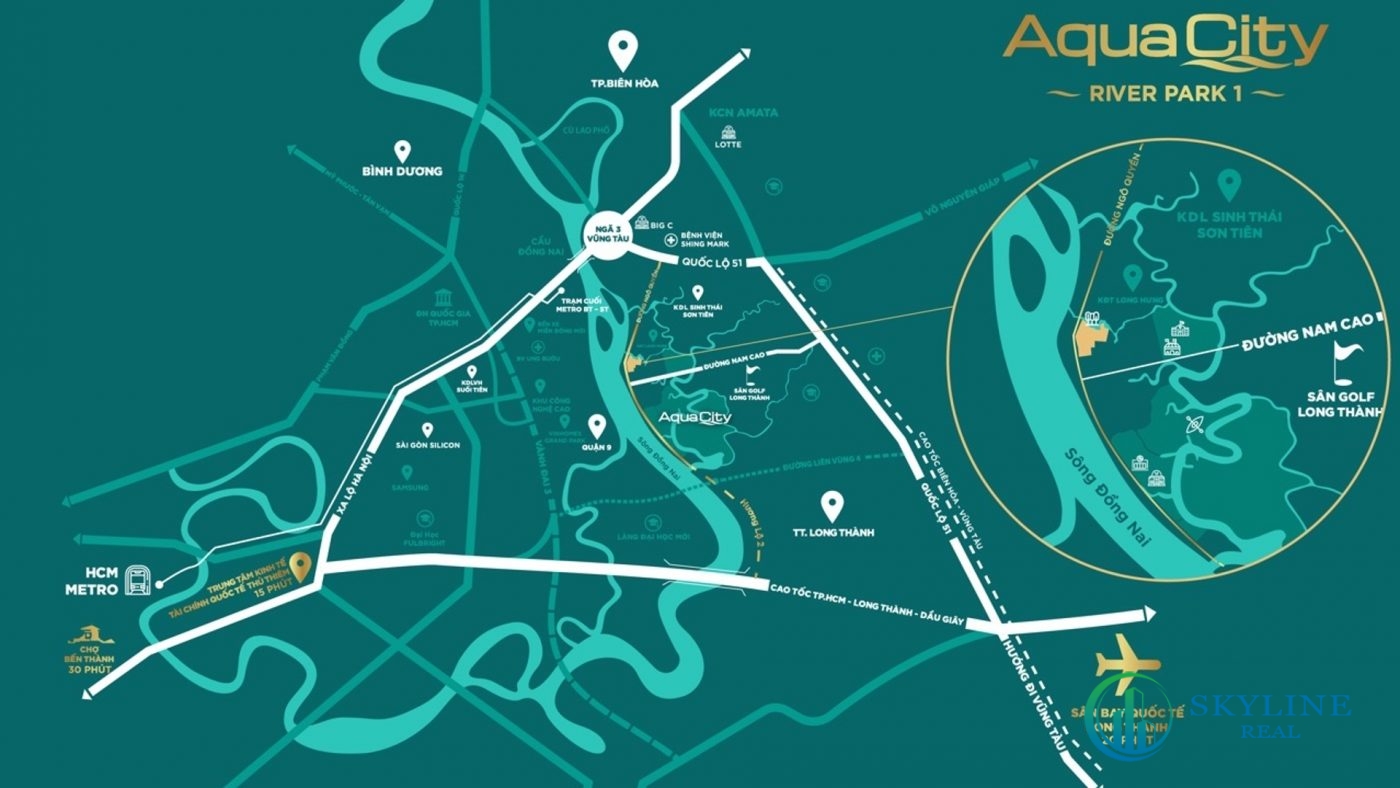 Vị trí chính là lợi thế của River Park 1 Aqua City