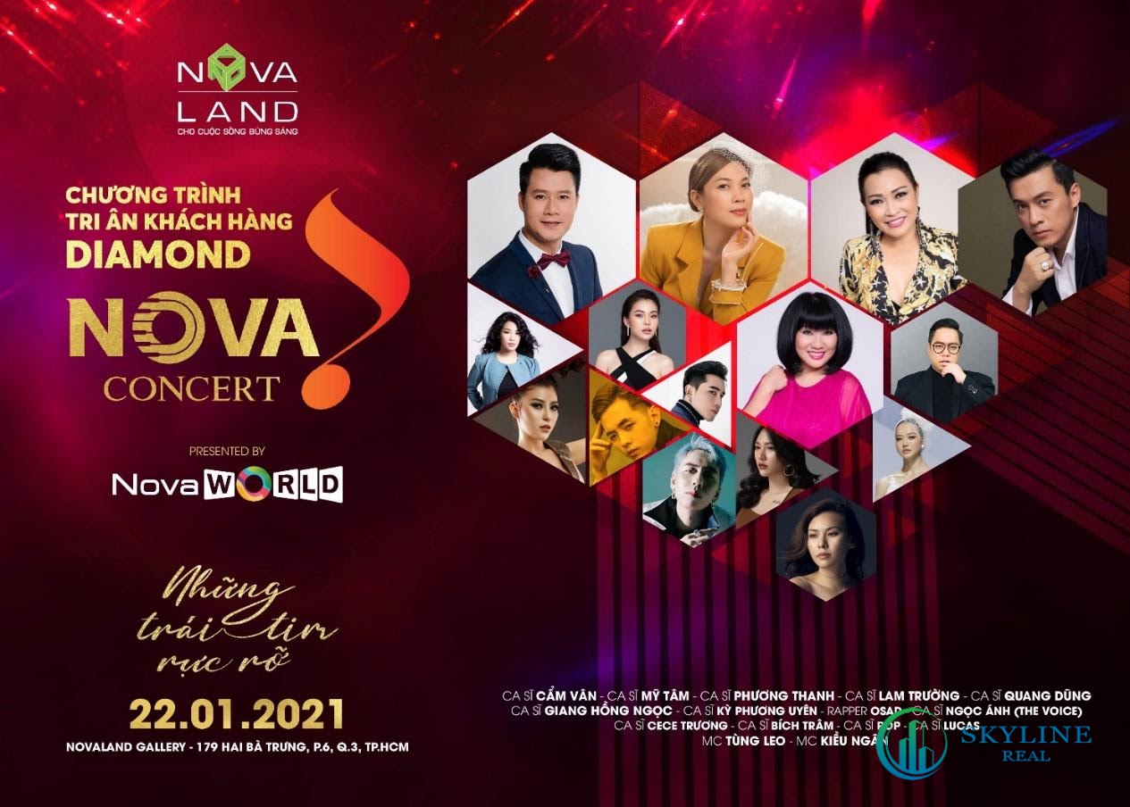 Đêm Nova Concert đầu tiên, ngày 22/01, quy tụ nhiều nghệ sĩ nổi tiếng