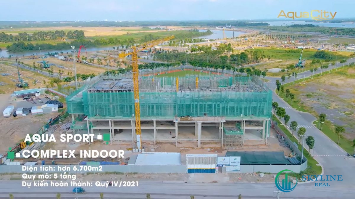 Khu thể thao Aqua Sport Complex đang xây dựng