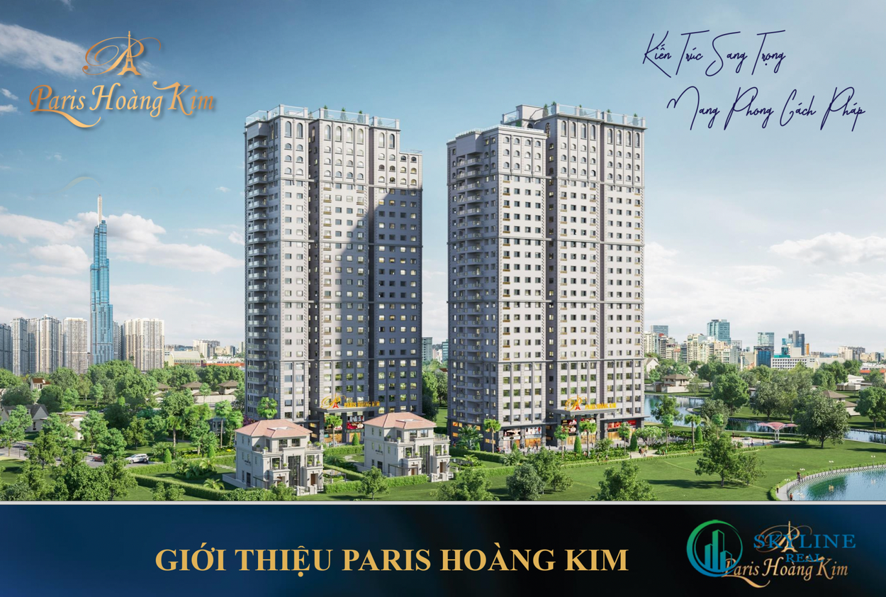 Phối cảnh tổng thể dự án căn hộ Paris Hoàng Kim