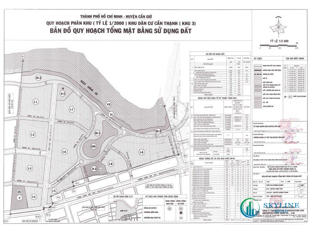 Bản đồ quy hoạch 1/2000 Khu dân cư Cần Thạnh (khu 3), Huyện Cần Giờ