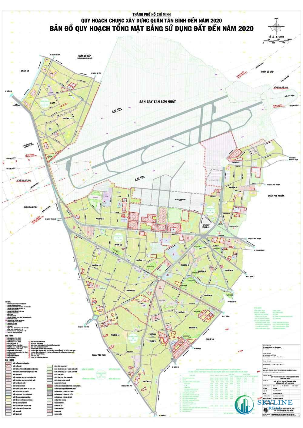 Bản đồ quy hoạch sử dụng đất quận Tân Bình