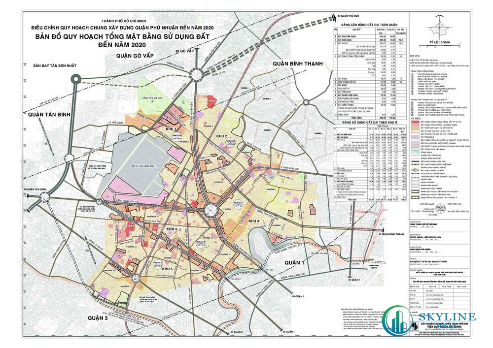 Bản đồ quy hoạch quận Phú Nhuận chi tiết 2021