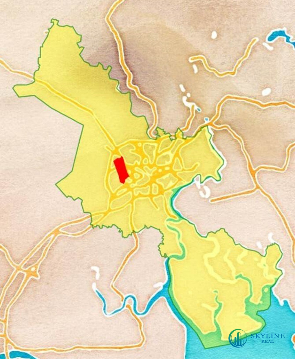 Vị trí quận Tân Phú trên bản đồ thành phố Hồ Chí Minh